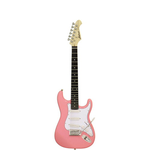 Aria STG-MINI 3/4 Size Electric Guitar Kawaii Pink Solid Body with Maple Neck and Rosewood Fingerboard