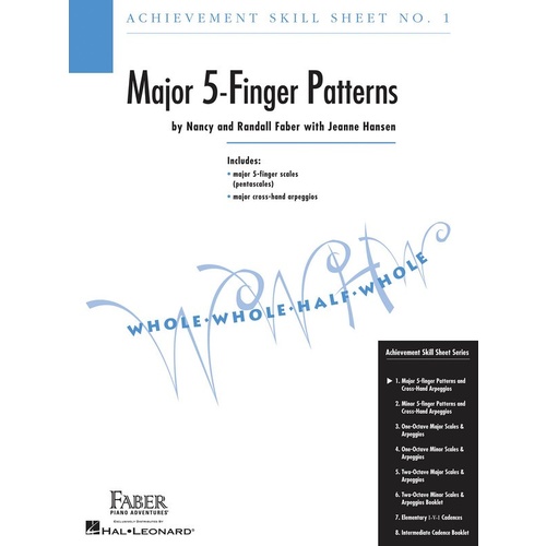 Achievement Skill Sheet 1 Maj 5 Finger Pattern Book