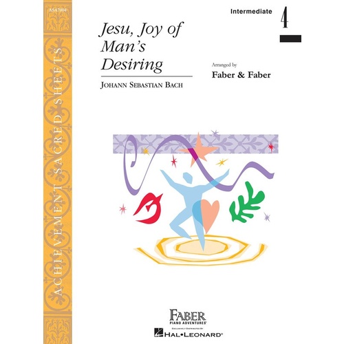 Jesu Joy Of Mans Desiring LVL 4 Piano Solo Book