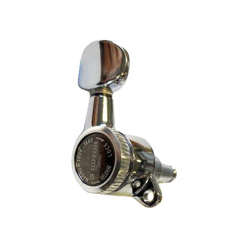 Gotoh Magnum Lock Traditional Series Electric Guitar Tuning Machines 6-inline Chrome Finish