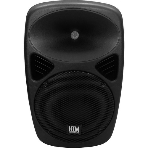 Leem SPA-10 Active 120W 2-Way 10" PA Speaker with Built-in MP3 Player, USB Input, and SD Card Slot