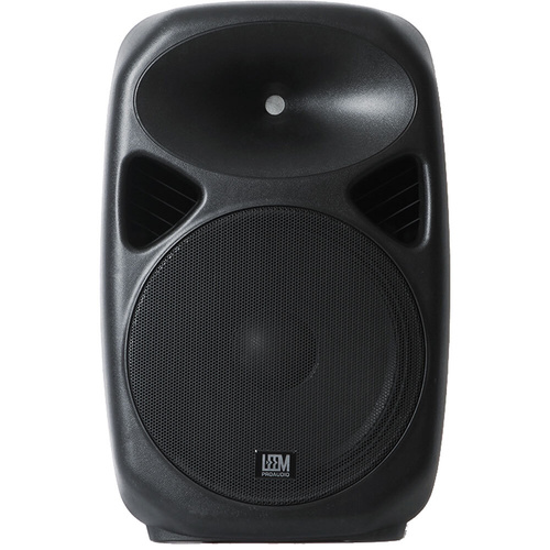 Leem SPA-12 Active 200W 2-Way 12" PA Speaker with Bluetooth, MP3 Player, SD Card Slot, USB Input, 120dB Max SPL, 11kg