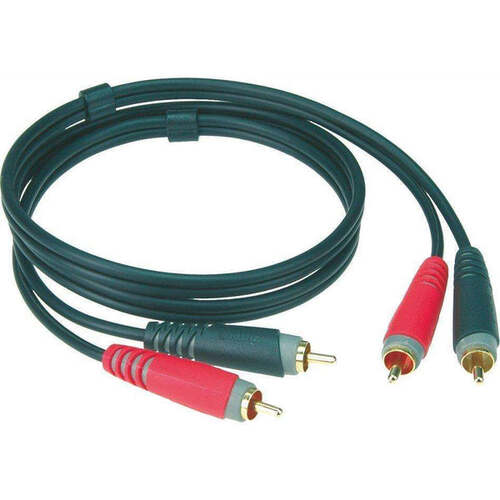 Klotz AT-CC0600 Twin RCA to RCA Cable With Gold-Plated Connectors - 6m