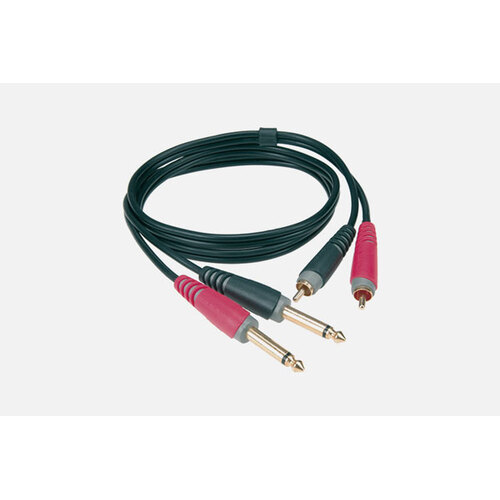 Klotz AT-CJ0200 Unbalanced Twin Cable with RCA and Jack 2m