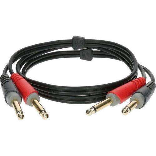 Klotz AT-JJ0200 2m Audio Patch Stereo Twin Cable w/TS jacks
