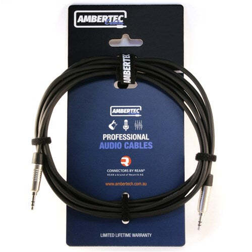 Ambertec 3.5mm REAN TRS to TRS lead, 3m