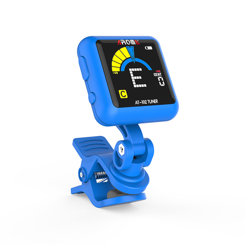Aroma AT102BL  Rechargable Chromatic Clip-on Tuner Blue