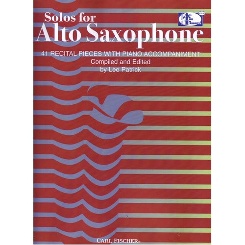 Solos for Alto Saxophone by Lee Patrick, 144 Pages, Carl Fischer