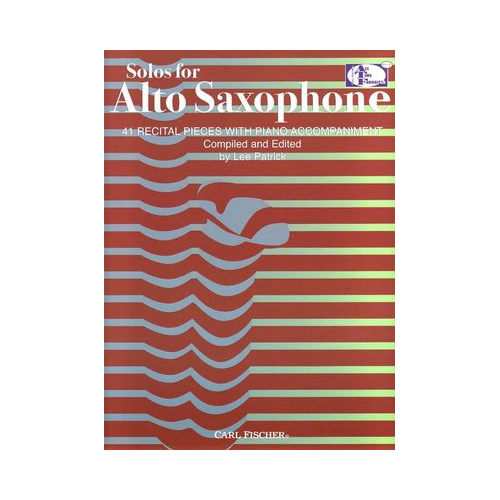 Solos for Alto Saxophone: 41 Recital Pieces - Alto Saxophone/Piano Accompaniment Fischer ATF145