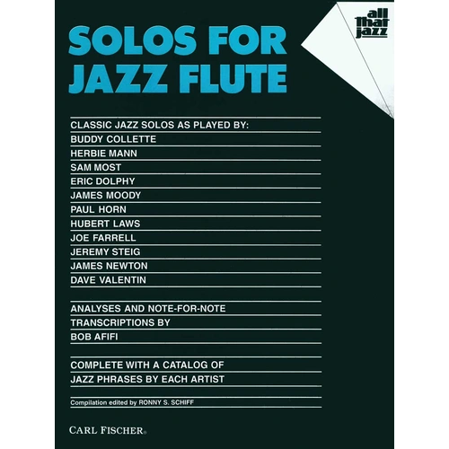 All That Jazz Solos for Flute - Jazz Flute Sheet Music Transcriptions