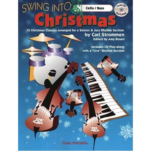 Swing Into Christmas Cello Double Bass Book/CD