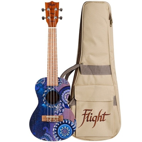Flight AUC-33 Stardust Concert Ukulele with Gig Bag