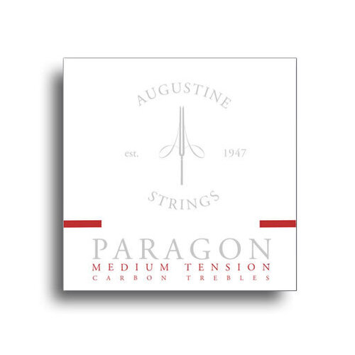 Augustine Paragon Red Classical Guitar Strings - Medium Tension Carbon Trebles & Silver Basses