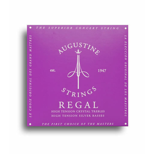 Augustine Regal Blue High Tension Classical Guitar Strings - Crystal Trebles & Silver Basses