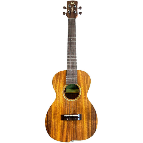 Jose Garcia AU-Series Koa Wood Tenor Ukulele with Offset Design and Padded Gig Bag