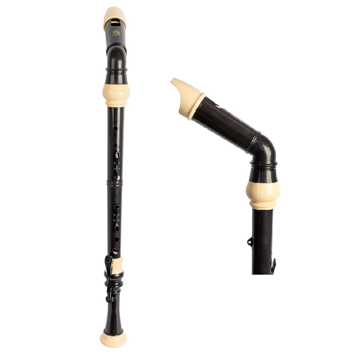 Angel Bass Recorder in F with English Fingering and Synthetic Leather Case