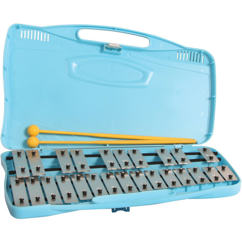 Glockenspiel - 25 Bars Beaters Included  Blue Case, Mano Percussion