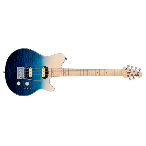 Sterling By Music Man Axis Quilted Maple Electric Guitar Spectrum Blue