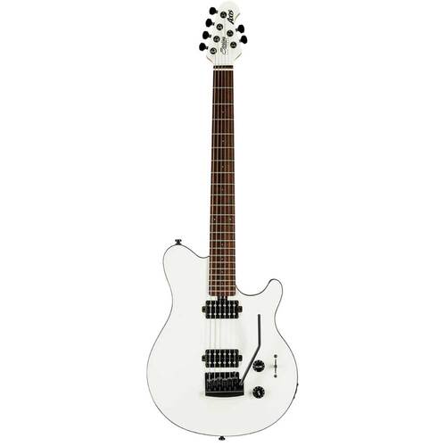 Sterling by Music Man S.U.B. Axis AX3, White Electric Guitar