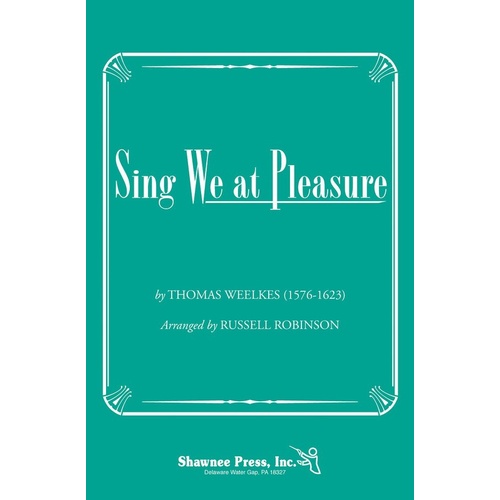 Sing We At Pleasure Book