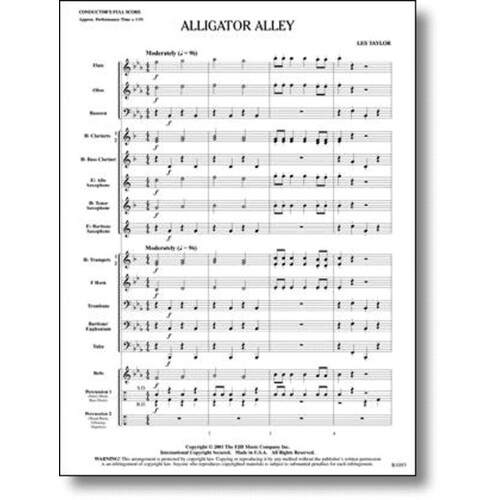 Alligator Alley (Music Score/Parts) Book
