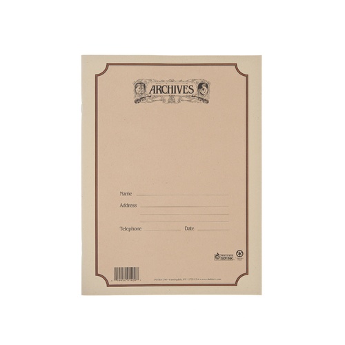 Archives Spiral Bound Manuscript Paper Book, 10 Stave, 48 Pages Book