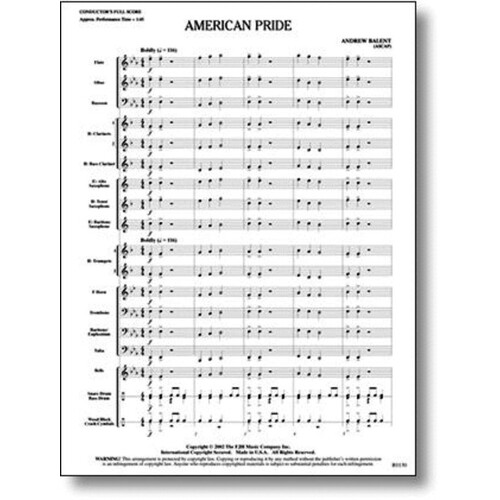 American Pride (Music Score/Parts) Book