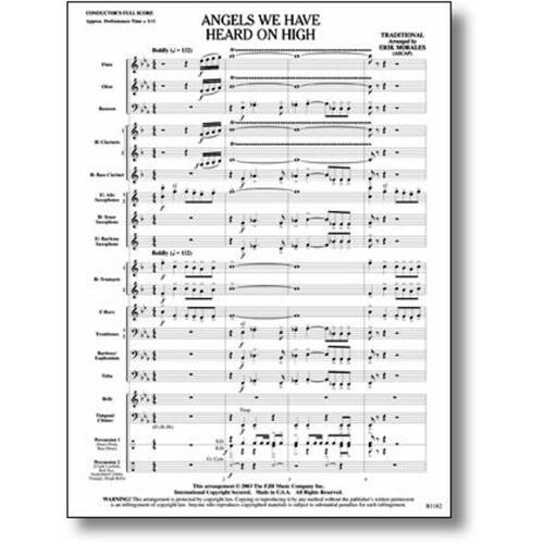 Angels We Have Heard On High Arr Morales (Music Score/Parts) Book