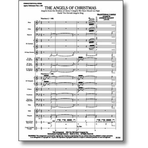 Angels Of Christmas Concert Band Arr Balent (Music Score/Parts) Book