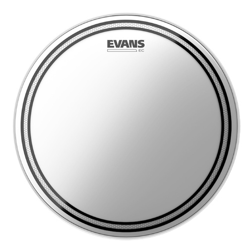 Evans EC 2-Ply Frosted Drum Head 12" with SST Technology and Level 360 Design