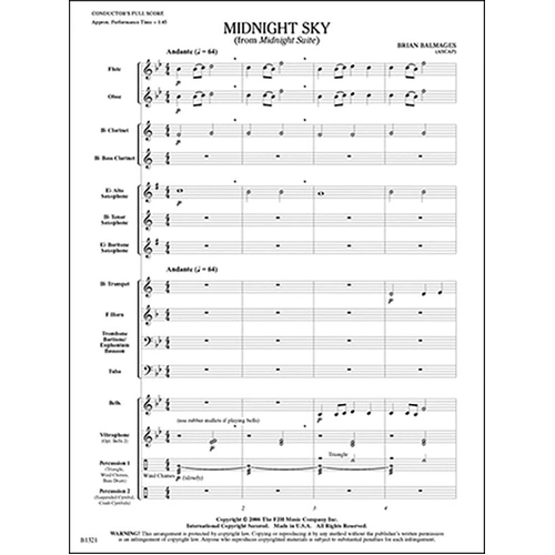 Midnight Sky from Midnight Suite CB0.5 SC/PTS by Brian Balmages - FJH Music Company