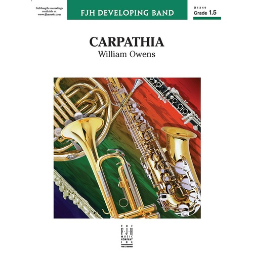 Carpathia CB1.5 SC/PTS by William Owens for Band - FJH Music Company