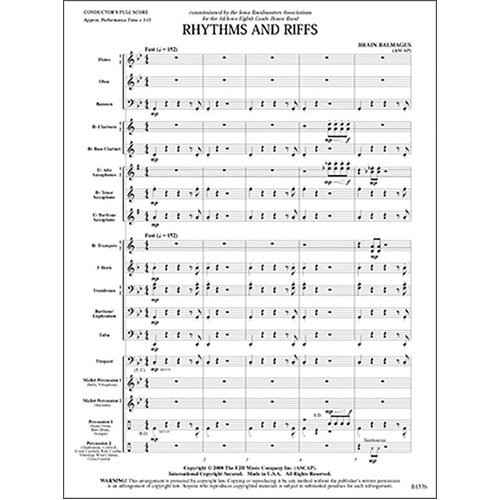 Rhythms and Riffs CB2.5-3 SC/PTS by Brian Balmages