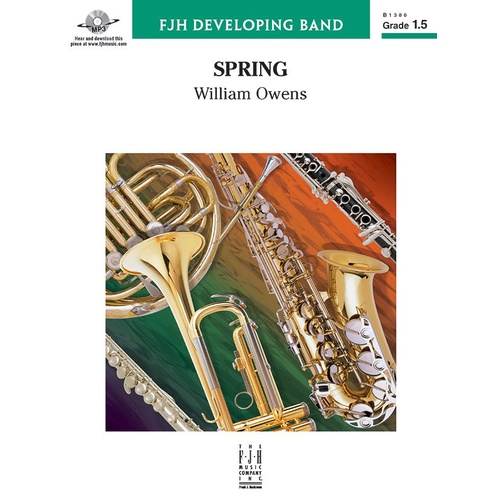 Spring CB1.5 SC/PTS by William Owens - Band Ensemble Music, FJH Music Company, 1 Page