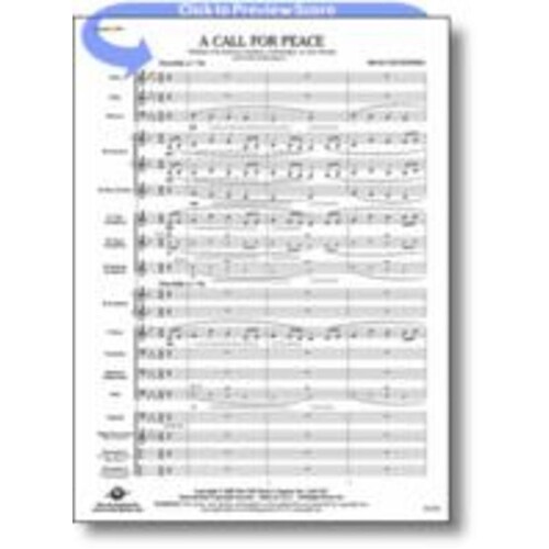 Call For Peace Concert Band 2.5 Score/Parts Book
