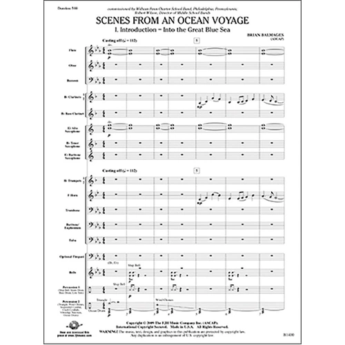 Scenes from an Ocean Voyage by Brian Balmages for Orchestra, FJH Music Company, 1 Page