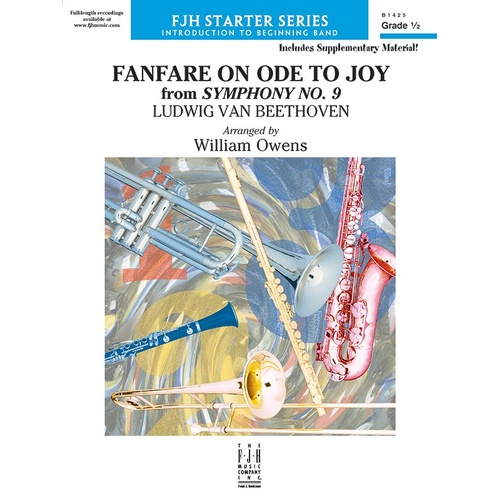 Fanfare on Ode to Joy CB0.5 SC/PTS Arranged by William Owens for Band