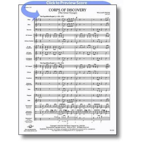 Corps Of Discovery Concert Band Score/Parts Book