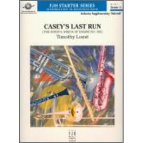 Caseys Last Run Concert Band Score/Parts Book