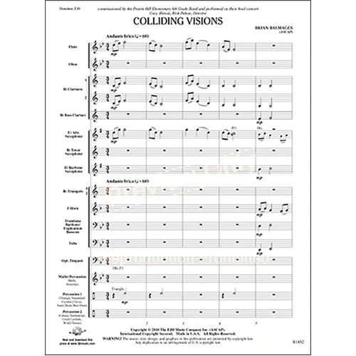Colliding Visions CB1 SC/PTS by Brian Balmages - FJH Music Company