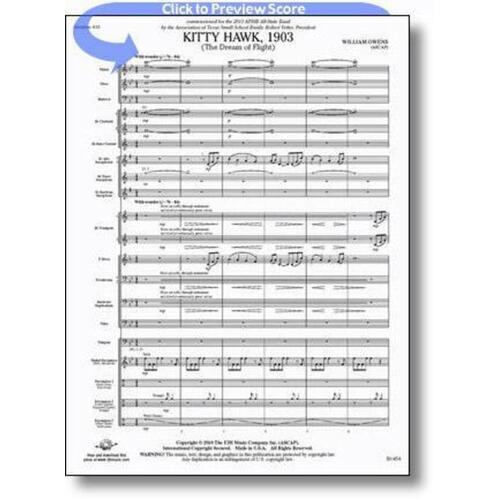 Kitty Hawk 1903 Concert Band Score/Parts Book