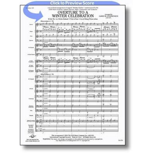 Overture To A Winter Celebration Concert Band Score/Parts Book