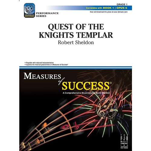 Quest of the Knights Templar by Robert Sheldon for Band - FJH Music Company
