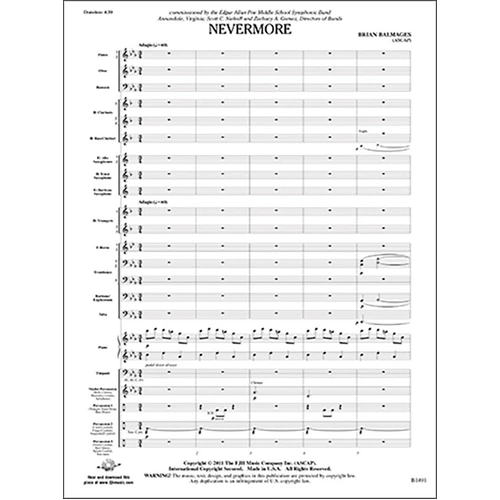 Nevermore CB3 SC/PTS by Brian Balmages - FJH Music Company