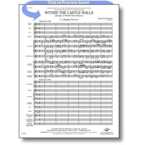Within the City Walls - Brian Balmages - FJH Music Company - Four-Movement Suite for Concert Band