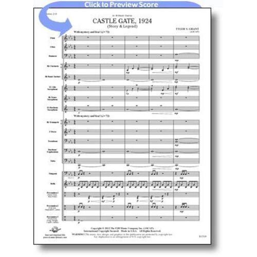 Castle Gate 1924 Story And Legend Concert Band 1.5 Score/Parts Book