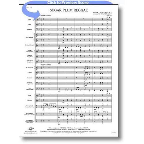 Sugar Plum Reggae Arr Fraley Concert Band 1.5 Score/Parts Book