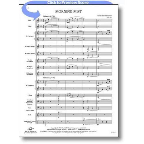 Morning Mist Concert Band 1 Score/Parts Book