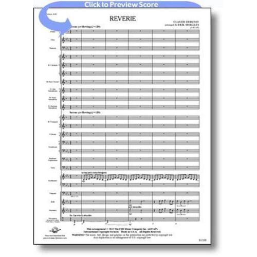 Reverie Arr Morales Concert Band 3 Score/Parts Book