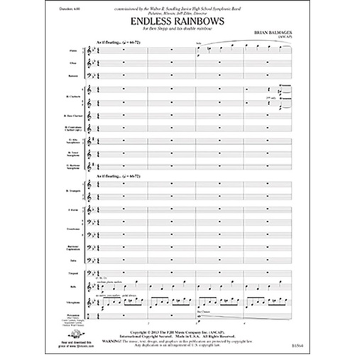 Endless Rainbows by Brian Balmages - FJH Music Company, 1 Page